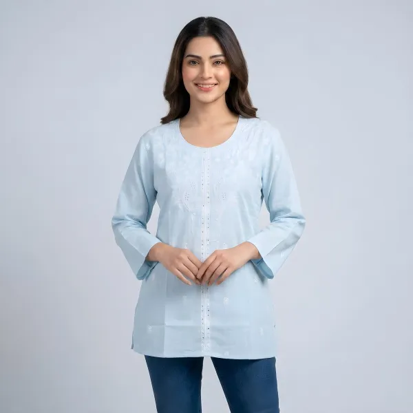 Thread Work Short Kurta